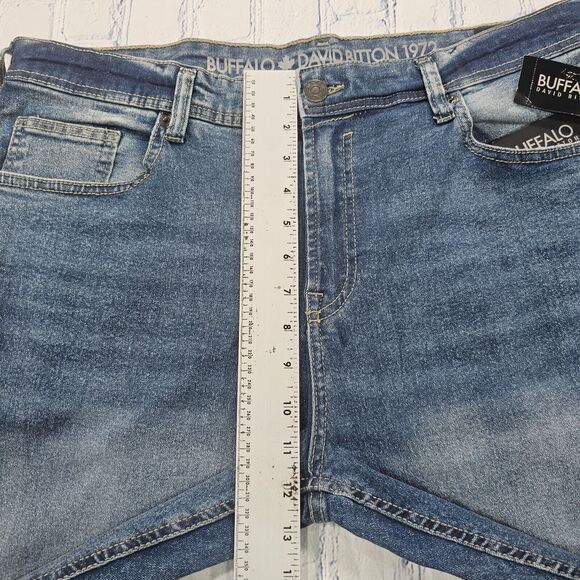 Buffalo David Bitton MENS SIZE 38X32 Max-X Skinny Stretch Jeans Faded Blue Denim - Picture 4 of 15